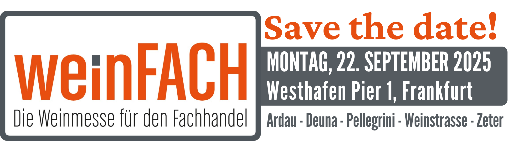 weinFACH 2025: SAVE THE DATE!